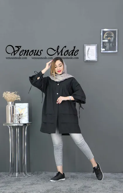 مانتو عروسکی آستین بنددار