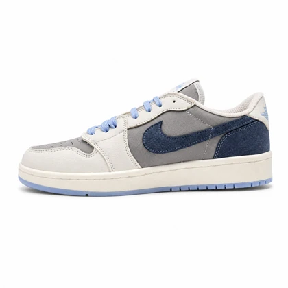 کفش و کتانی مردانه مدل نایک ترویس NIKE TRAVIS رنگ طوسی سرمه ای کد 30060