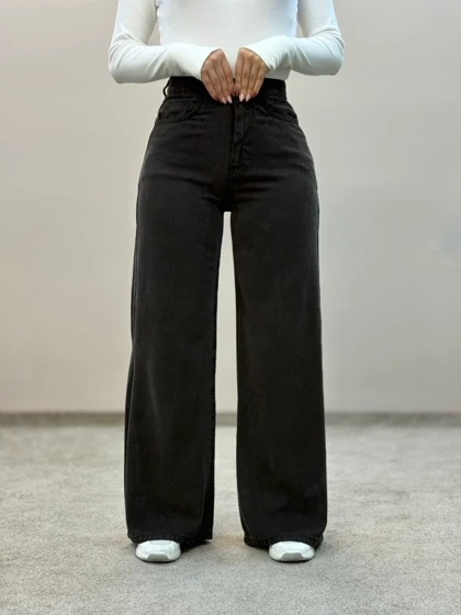 شلوار سیلک قهوه ای شست جین