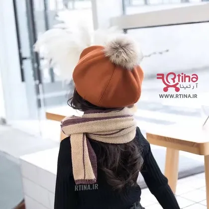 کلاه گرد فرانسوی پشمی (بچه گانه) مدل XIA0