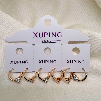 گوشواره ژوپینگ مدل «تپش قلب» | حلقه‌ای کوچک با درخشش عاشقانه