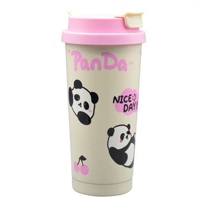 تراول ماگ دو حالته عروسکی مدل Pink TuTu ظرفیت 0.5 لیتر