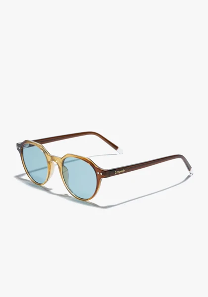 عینک آفتابی دی فرانکلین مدل D.Franklin ULTRA LIGHT S ROUND / TRANS BROWN - TRANS BLUE