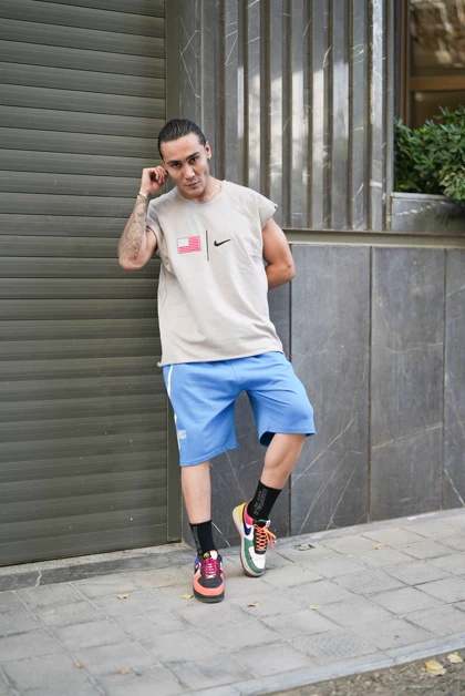 رکابی حلقه‌ای وست (نایک) فلگ طوسی Pedro Pascal