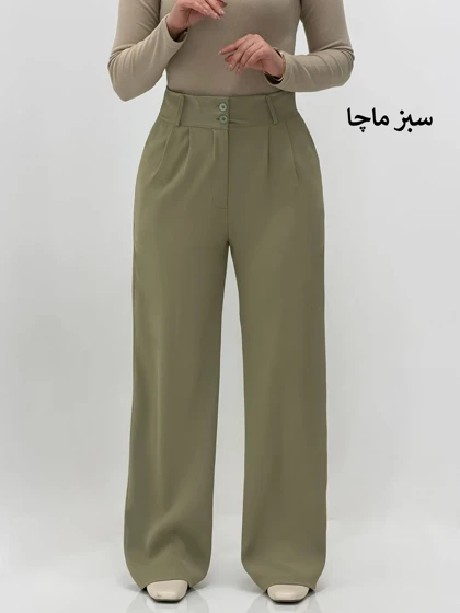 3816-شلوار کرپ واید کد 330