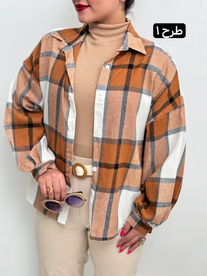 تونیک چهارخونه پشمی 2166