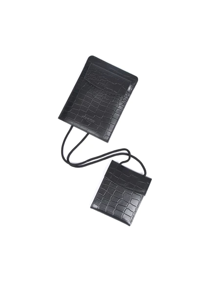 کیف گردنی چرم مدل ژولیا