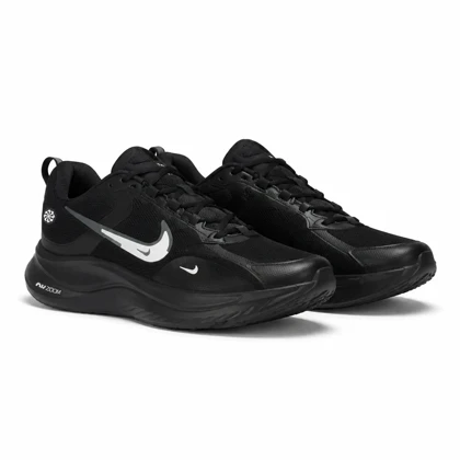 کفش اسپرت کتانی نایک زوم طرح برف تمام مشکی Nike Air Zoom snow کد 275522