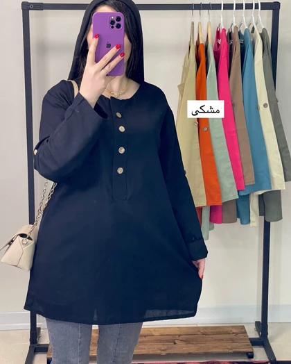 تونیک مانتویی کنفی سمانه
