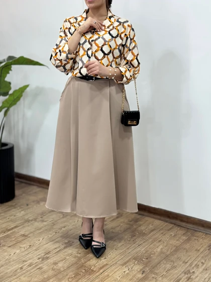 دامن بلند مجلسی آدرینا