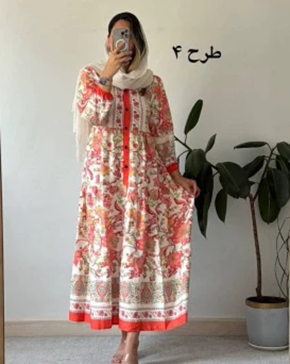 پیراهن ساحلی مزونی فرح
