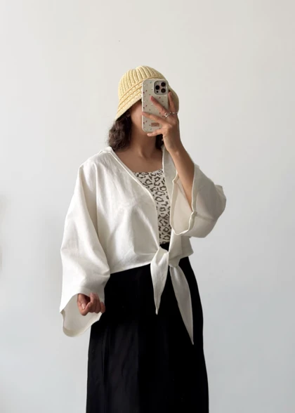 شومیز گره‌ای زارا | ZARA Knot