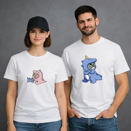 تیشرت ست دو نفره طرح تام و جری Tom and Jerry