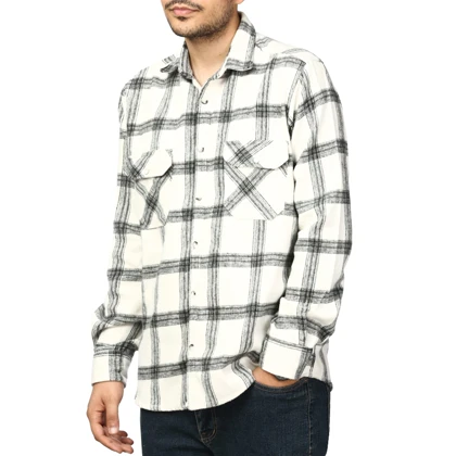 پیراهن آستین بلند پشمی مردانه مدل 6103887