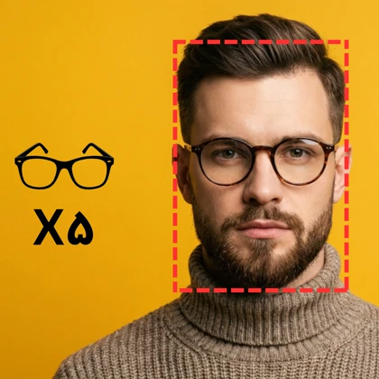پکیج تست عینک طبی برای صورت کشیده مستطیلی (5 عددی)
