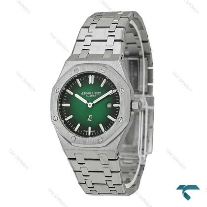 ساعت AP زنانه استیل صفحه سبز مشکی AP-7517-L