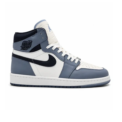 کفش و کتانی مردانه و زنانه ساق‌دار مدل NIKE JORDAN 1 رنگ آبی مشکی کد 2199