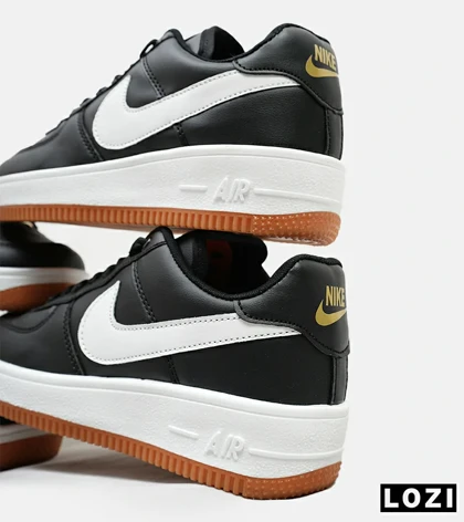 کفش کتانی مردانه و زنانه مشکی سفید نایک NIKE AIR FORCE مدل 5171