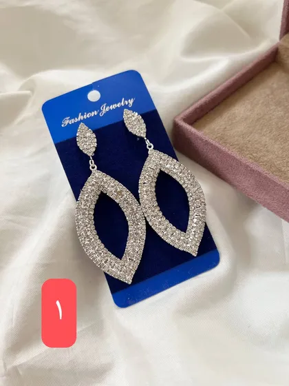 گوشواره مجلسی فول نگین