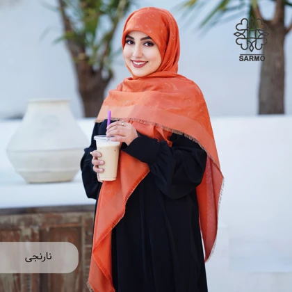 روسری رونا گل رز لمه دار