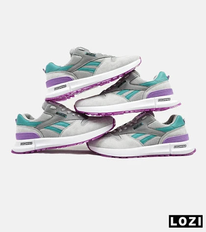 کفش کتانی طوسی آبی بنفش REEBOK Unphased Pro مدل 4613