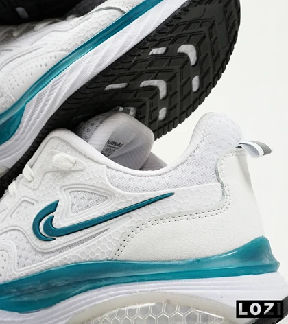 کفش کتانی مردانه سفید آبی Nike air max pluse