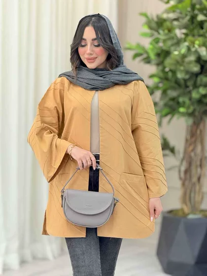 مانتو برش‌دار بغل چاک