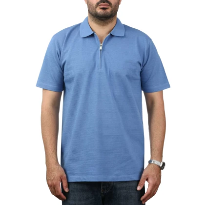 پولوشرت آستین کوتاه نیم زیپ مردانه کاکتوس مدل 251444