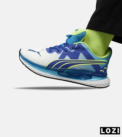 کفش کتانی ورزشی سفید آبی فسفری مردانه و زنانه PUMA