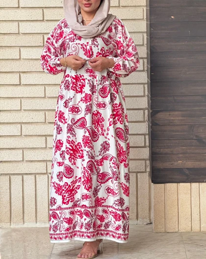 پیراهن نخی صنم 7022