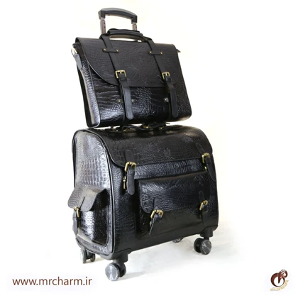چمدان خلبانی و ست اداری تمام چرم mrc168-34