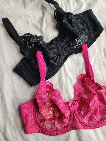 سوتین تک دانتل و پرلون فنردار مدل Romelica برند SHANDERMAN کد: 2415