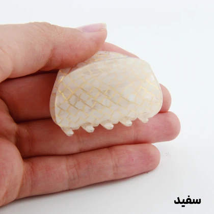کلیپس دخترانه مدل بند انگشتی طرح صدفی خطی
