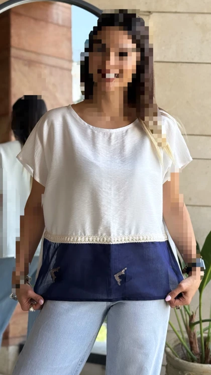 بلوز سوزن دوزی