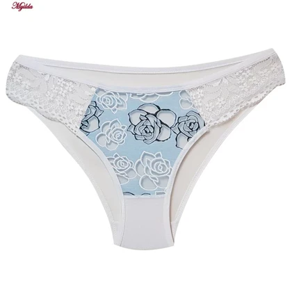 ست شورت و سوتین زنانه پانیذ مدل فنردار گل رز آبی کد 9036-9