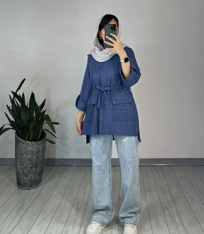 مانتو دکمه دار نیکی