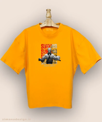 تیشرت لش مردانه و زنانه طرح جوجوتسو کایزن شخصیت سوکونا کد 898