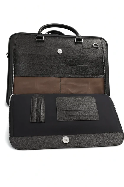 کیف اداری چرم طبیعی دوزیپ t4