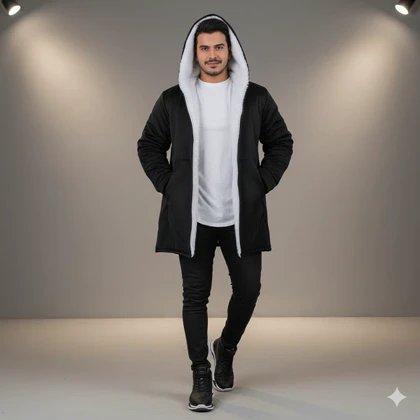 شنل خز سفید مردانه مدل venit