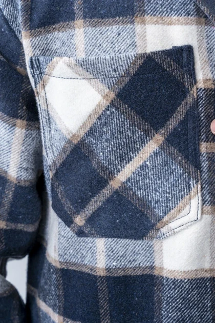 پیراهن آستین بلند پشمی جیب‌دار مردانه