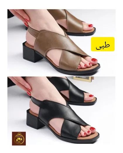 صندل تابستانی پاشنه‌دار زنانه مدل شمیم