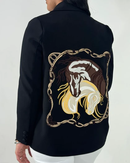 کت سوزن دوزی دو اسب  کد 100176