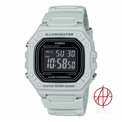 ساعت مچی دیجیتال کاسیو Casio مدل W-218H-8BVDF – طوسی روشن با تم اسپرت