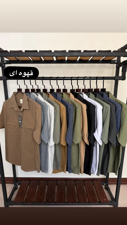 پیراهن آستین کوتاه کتان دوجیب 2646