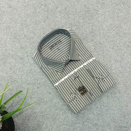 پیراهن راه راه آستین بلند مردانه – قواره کلاسیک