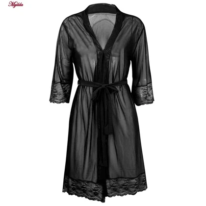 لباس خواب زنانه رونیا مدل 3685-804 رنگ مشکی مجموعه 3 عددی