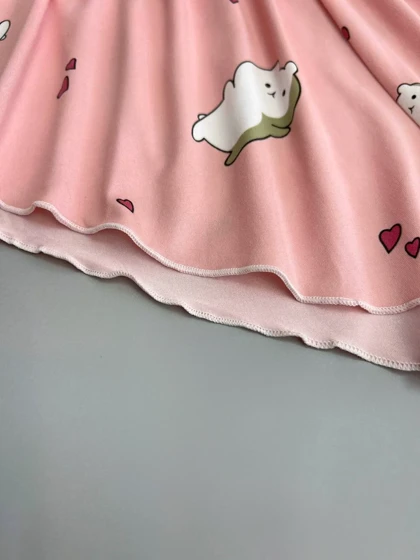 ست سه تیکه نیم‌تنه،شلوارک و شلوار کد 2838