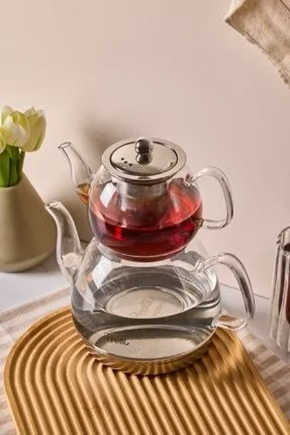 کتری و قوری پیرکس زیر استیل / 155