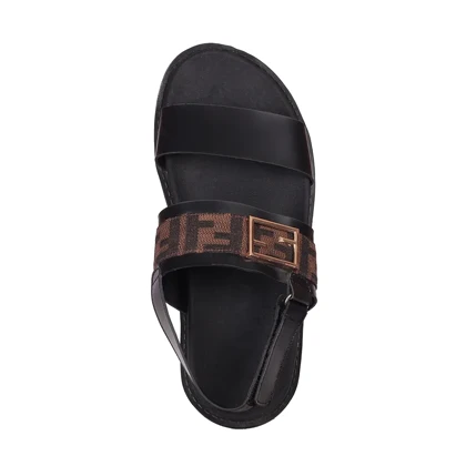 صندل زنانه مدل فندی تک سگک کد 9594