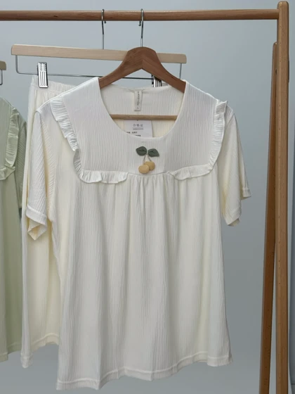 ست لباس راحتی بلوز و شلوارک کد 101